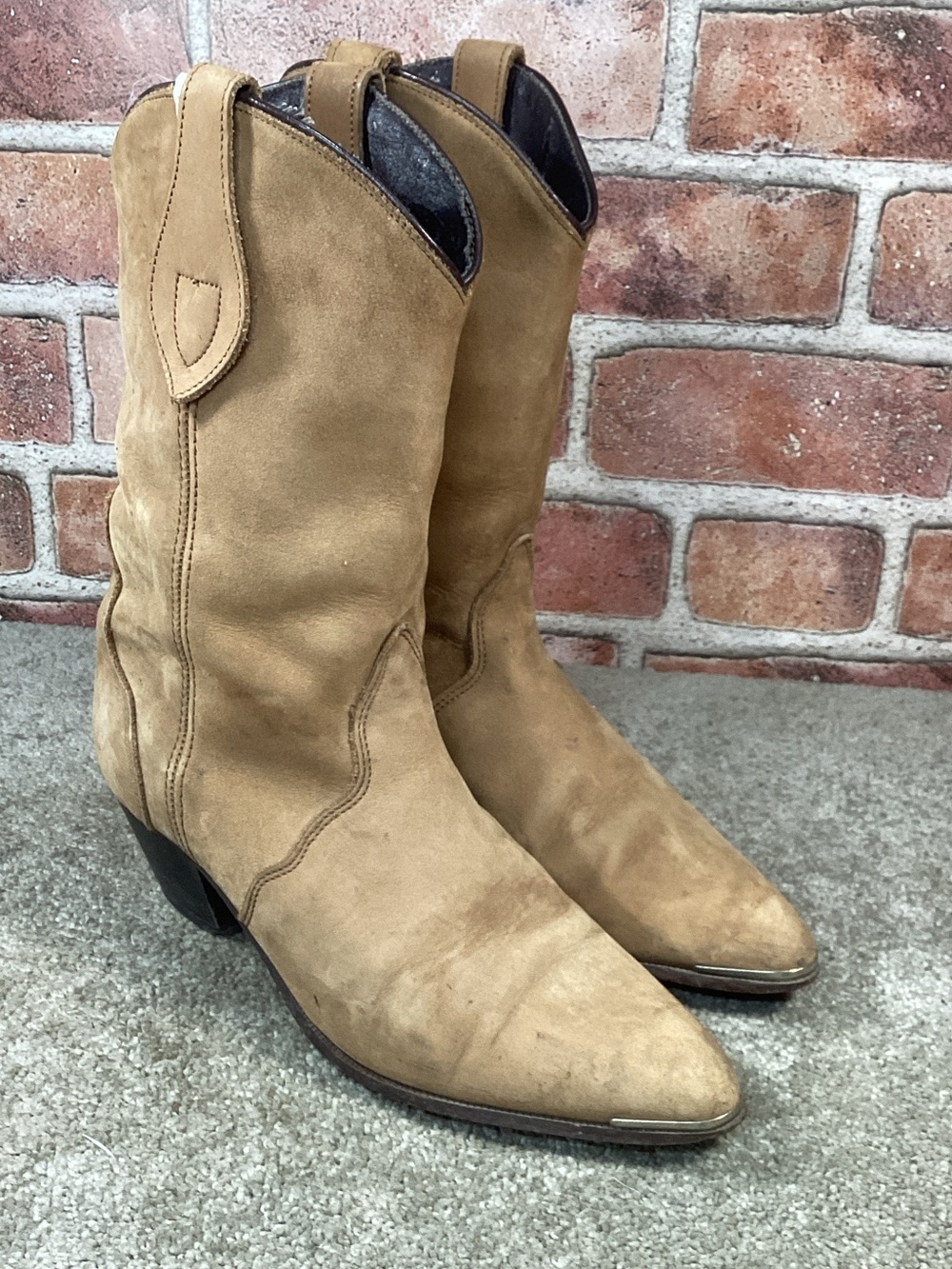 Oak Tree Farms womens western ankle boots size 7.5